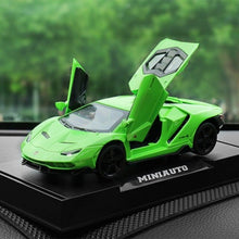 Load image into Gallery viewer, 1:32 Alloy Sports Car Diecast Model Sound &amp; Light Pull Back Cars Toy Children Birthday Super Racing  Gift LP770 Car Model
